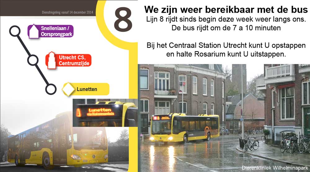 Lijn 8 komt langs ons
